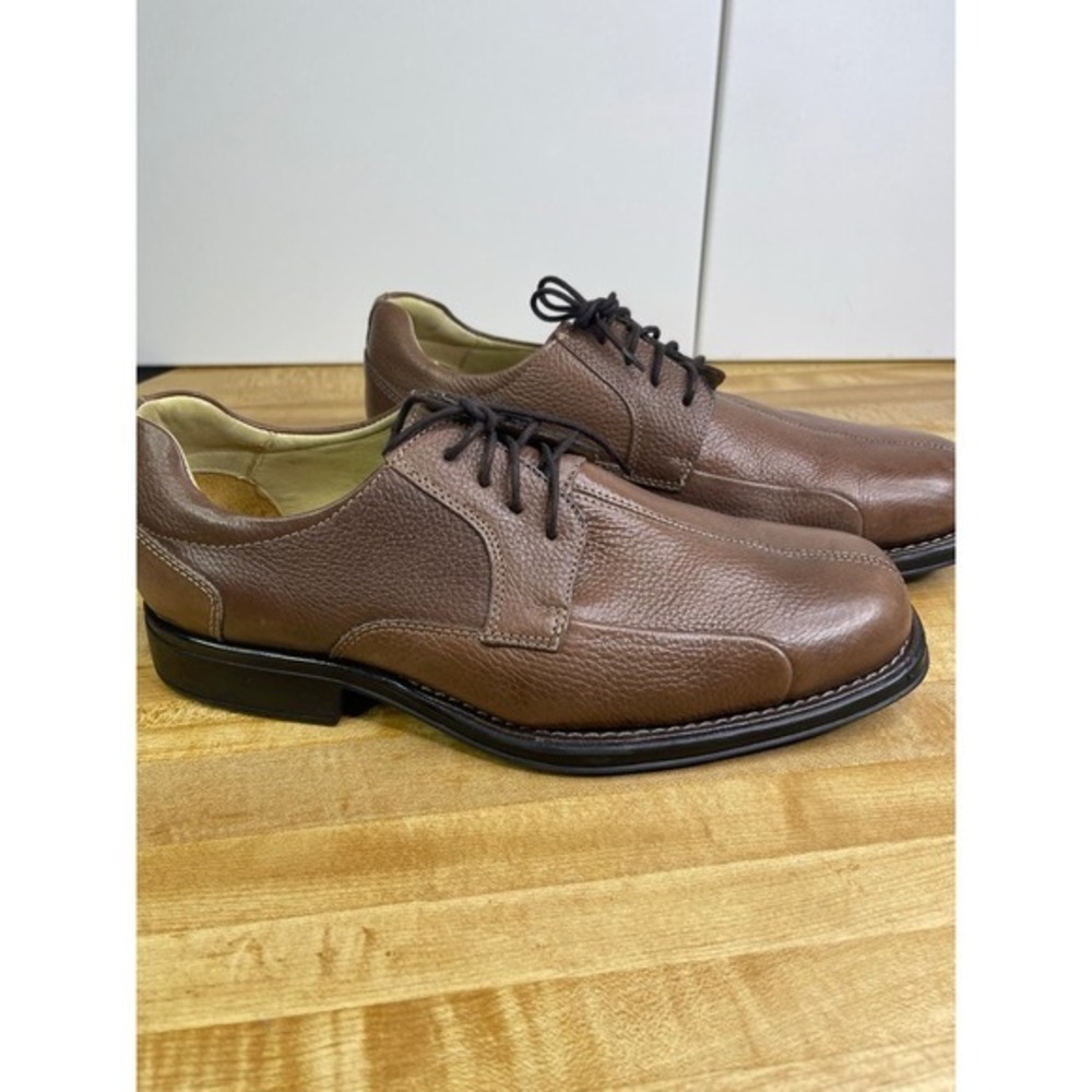 Studio Belvedere Men's Brown Leather Lace-Up Oxford Dress Shoes, Size 9.5‎ - Picture 6 of 11